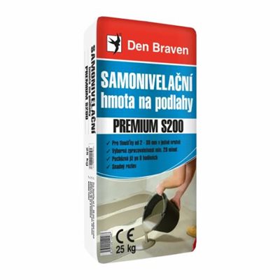 Směs samonivelační cement  Premium S200 25 kg Den Braven