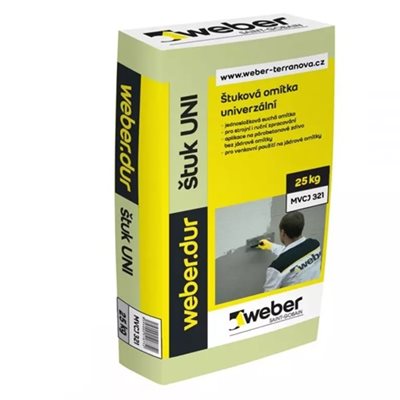 Omítka štuková WeberDur UNI 25 kg Weber