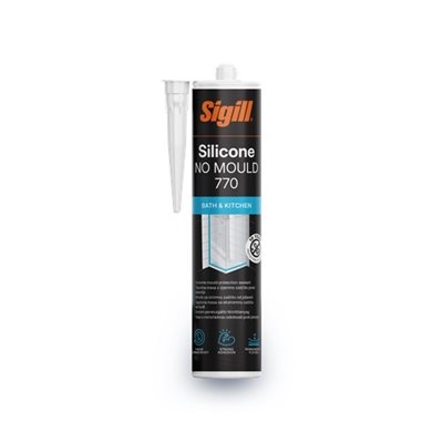 Tmel silikonový SIGILL SILICONE NO MOULD 770 WHITE 280 ml  JUB