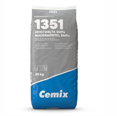Lepící malta na porobeton 1351 Cemix 25kg