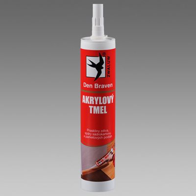 Tmel akrylový RedLine 280 ml bílá Den Braven