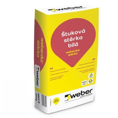 Stěrka weberdur štuková 25 kg bílá Weber