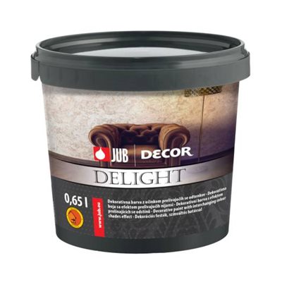 Barva dekorativní Decor Delight   0,65 l light silver  Jub