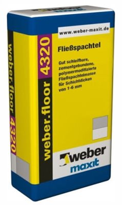 Směs samonivelační cement WeberFloor 4320 25 kg Weber