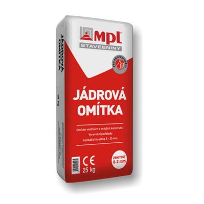 Omítka jádrová 2 mm 25 kg MPL