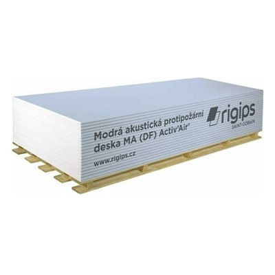 Sádrokarton MA DF modrá akustic 12,5x1250x2000 mm Activ Air Rigips