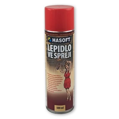 Lepidlo kontaktní univerzální ve spreji 500 ml  Hasoft
