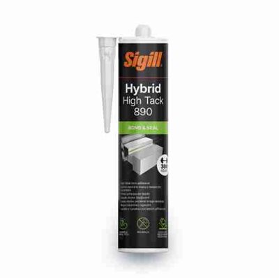 Lepidlo hybridní SIGILL HYBRID  HIGH TACK 890 WHITE 290 ml  JUB