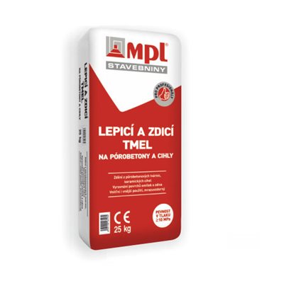 Lepící a zdící tmel na porobeton a cihly Poro 25 kg MPL