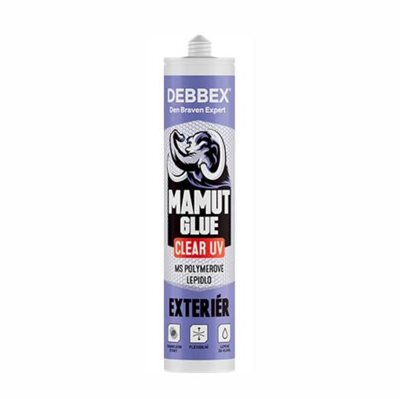 Lepidlo montážní Mamut Glue Clear UV Exteriér 290 ml transpar Den Braven