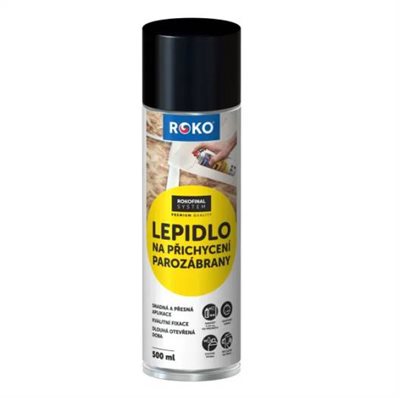 Lepidlo na přichycení parozábrany ve spreji 500ml Roko