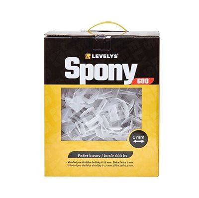 Spony Levelys TR 1 mm 600 ks STAVKOMPLET k.z.