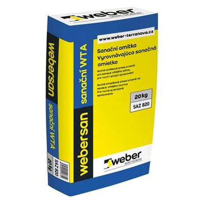 Omítka sanační WeberSan WTA 20 kg Weber