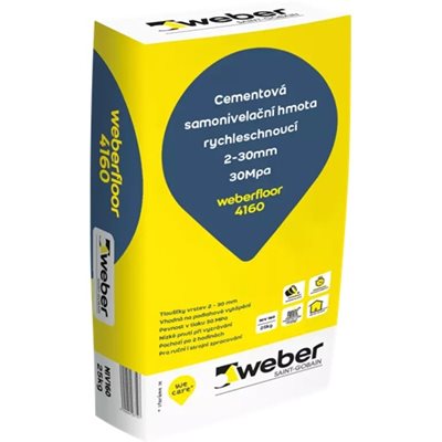 Směs samonivelační cement WeberFloor 4160 25 kg Weber
