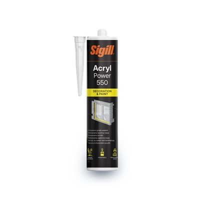 Tmel akrylový SIGILL ACRYL POWER 550 WHITE 300 ml  JUB