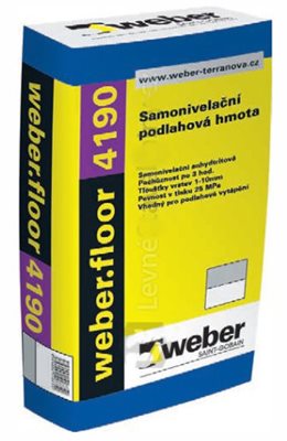 Směs samonivelační  Webernivelit S 25 kg Weber
