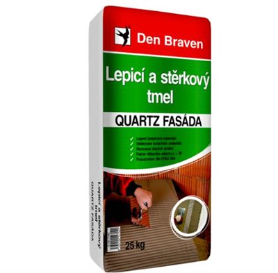 Lepicí a stěrkový tmel  Quartz Fasáda  25 kg  Den Braven