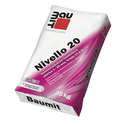 Směs samonivelační cement Nivello 20 25 kg Baumit
