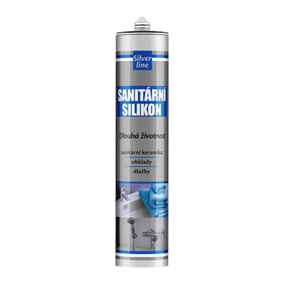 Tmel silikonový sanitární SilverLine 280 ml bílá Den Braven