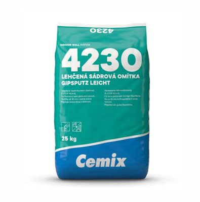Omítka sádrová lehčená 036 25 kg Cemix