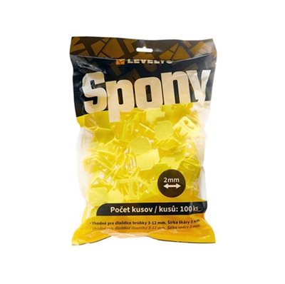 Spony ŽL 2 mm 100 ks Levelys  STAVKOMPLET