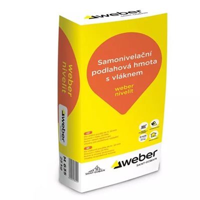 Směs samonivelační cement WeberNivelit 25 kg Weber